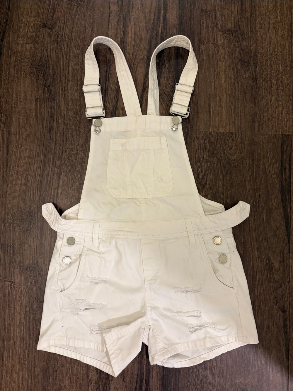 BLANKNYC White Denim Short Overalls sz24